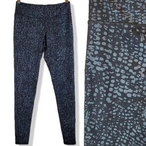 Champion DuoDry Black & Gray Scatter print Leggings Size S Womens Activewear